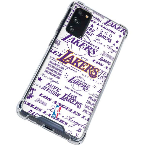NBA LA Lakers Historic Blast Galaxy S20 FE Clear Case